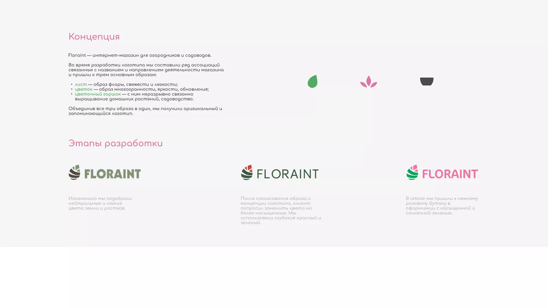 Создание логотипа и интернет-магазина «FLORAINT» в Пыталово