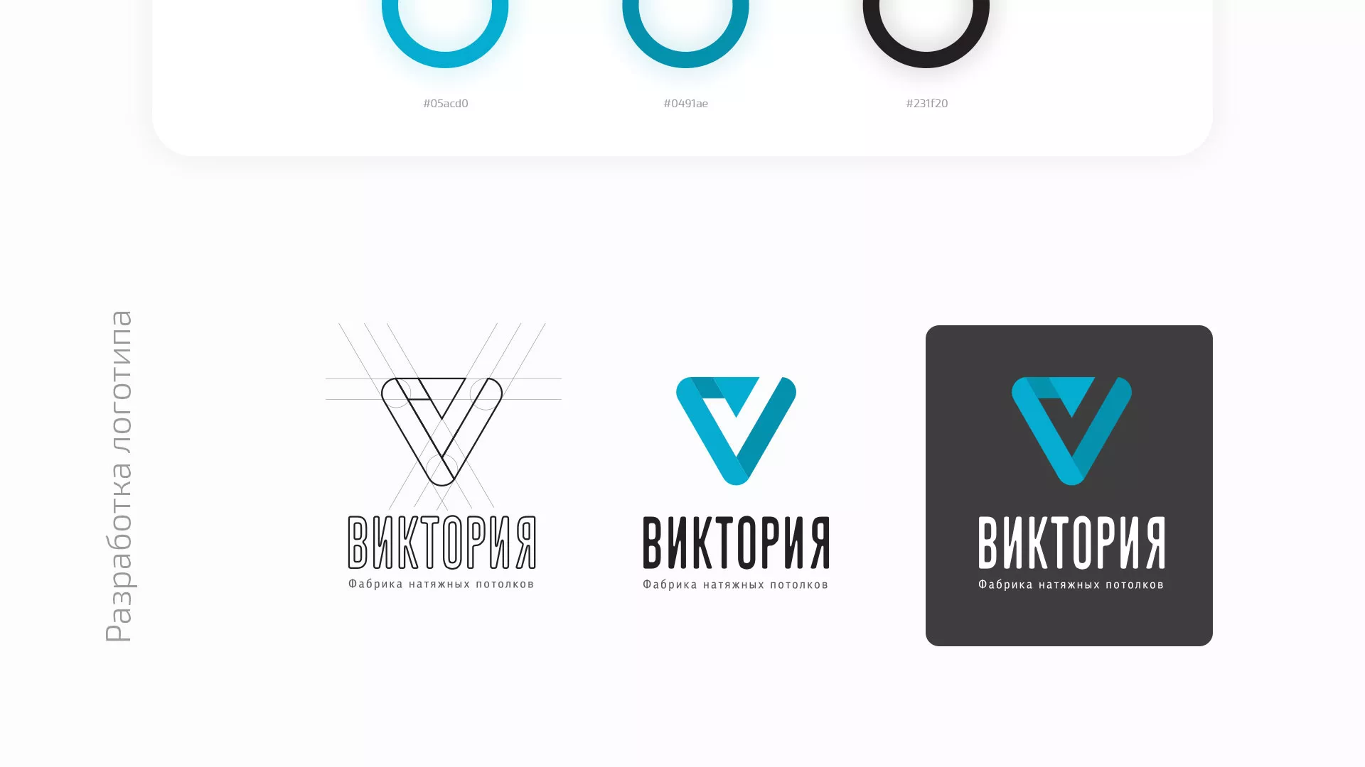 Разработка фирменного стиля компании по продаже и установке натяжных потолков в Пыталово