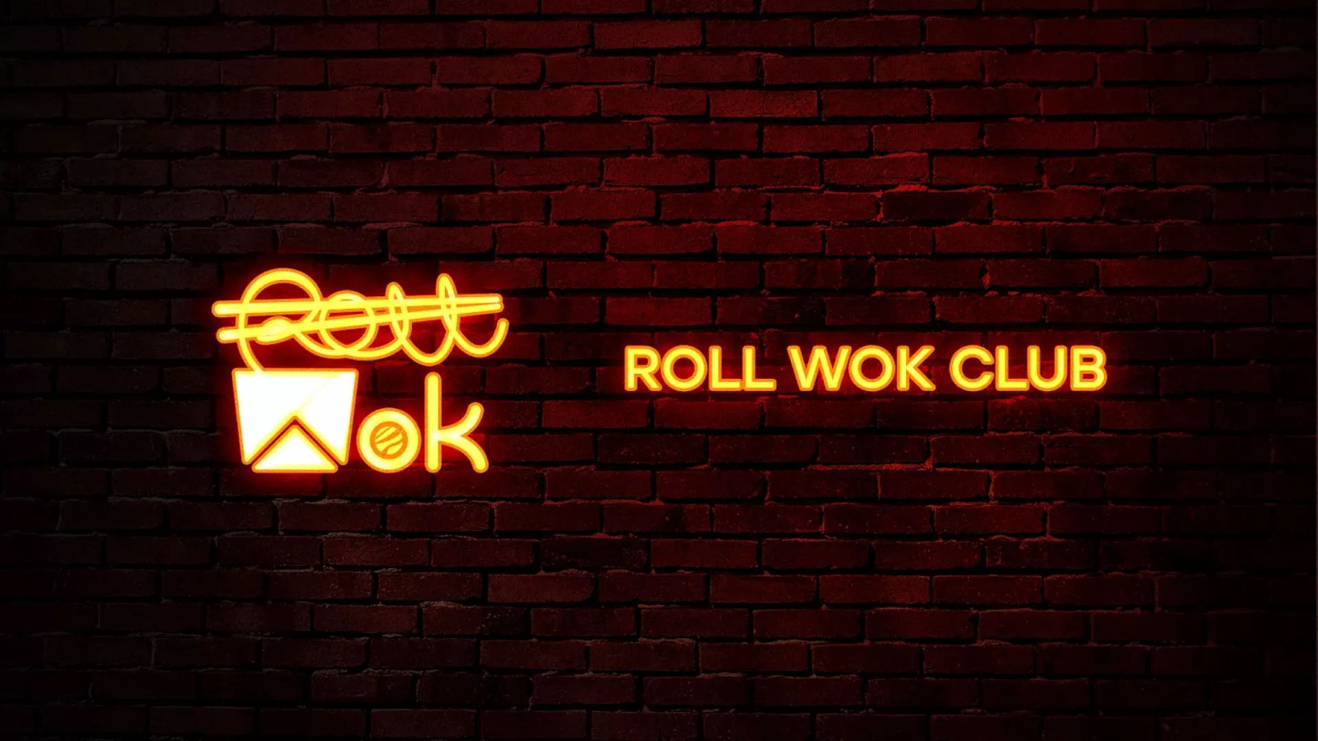 Разработка интерьерной вывески суши-бара «Roll Wok Club» в Пыталово