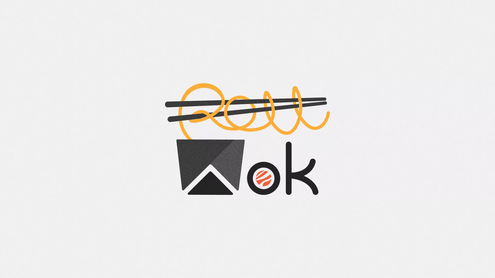 Разработка логотипа в Пыталово для суши-бара «Roll Wok Club» Разработка логотипа в Пыталово для суши-бара «Roll Wok Club»