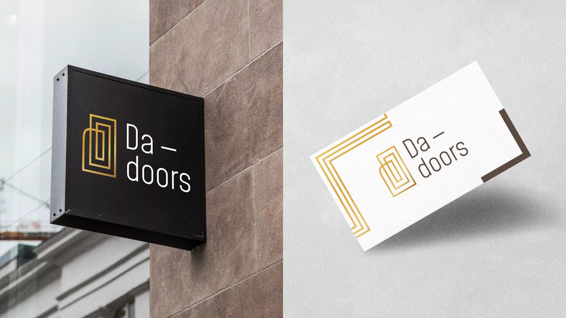 Разработка логотипа для компании «DA-DOORS» в Пыталово